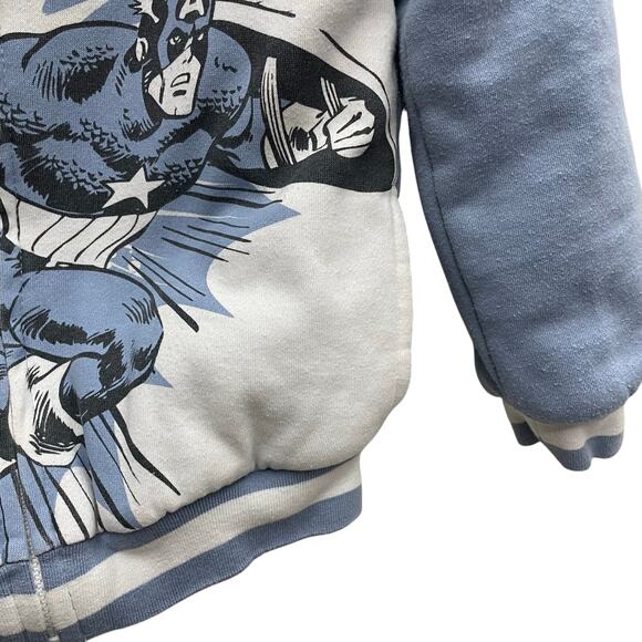 Marvel Avengers Superhero Hulk, Captain America and Iron Man Hoodie Boys Size 7 - Picture 5 of 10